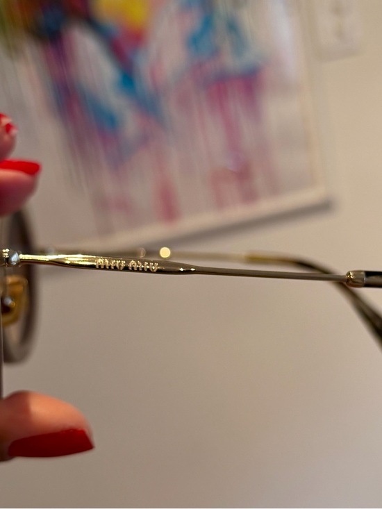 Miu Miu Crystal-Embellished Round Sunglasses - Picture 4 of 4